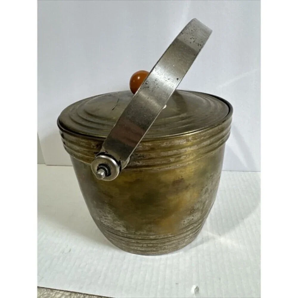 Manning Bowman Co Brass Ice‎ Bucket